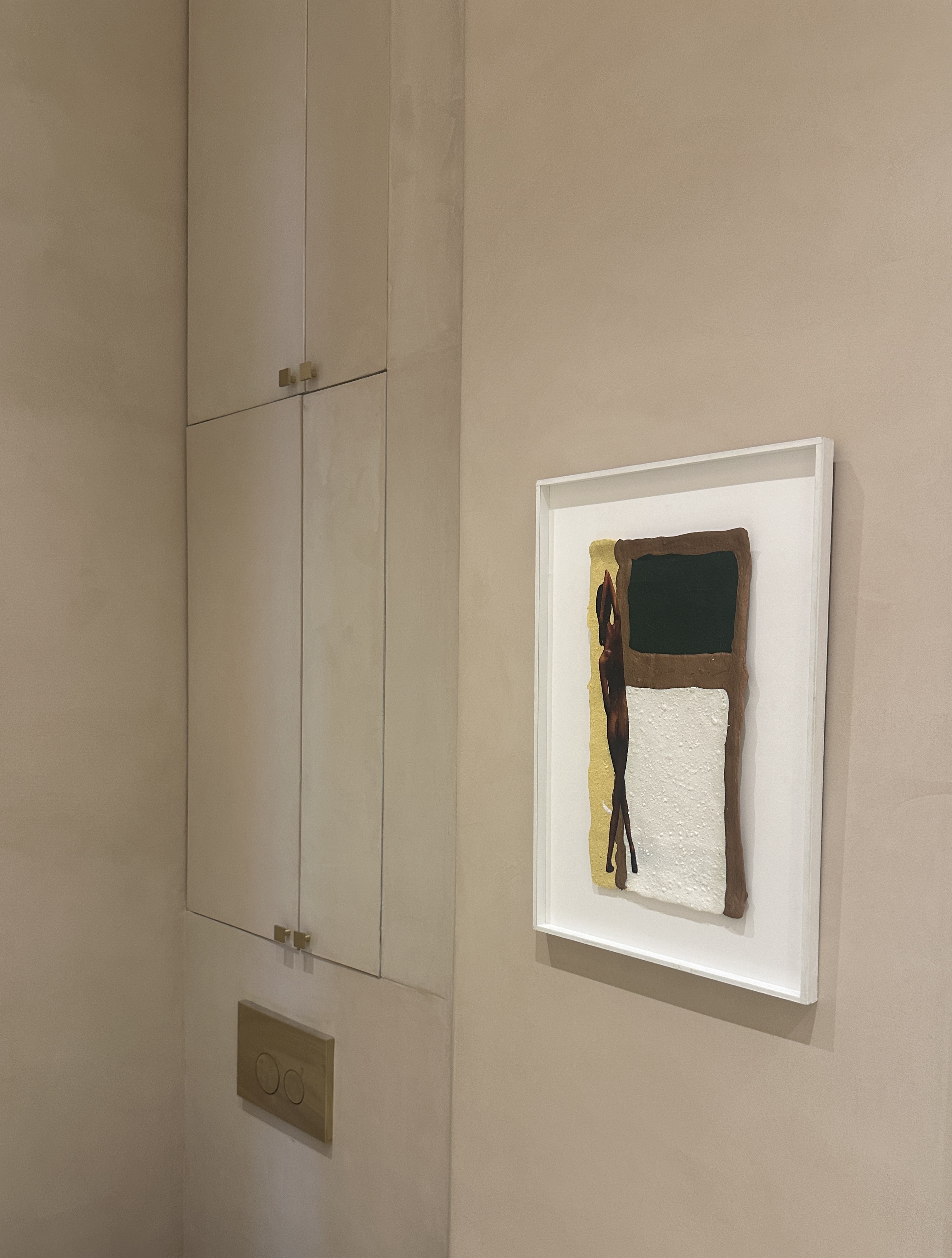 Béton ciré mur taupe